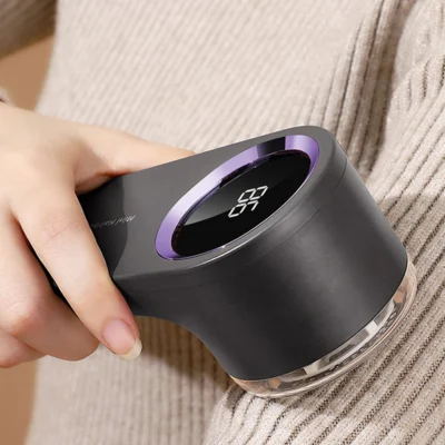 Electric Lint Remover Fuzz Remover Digital Display Electric Pellet Fluff Remover USB Rechargeable Multifunction for Household