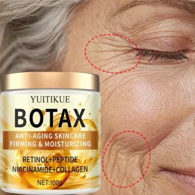 BOTAX Anti-Aging Cream 100g - Retinol+Peptide Formula, Firms, Lifts & Deeply Hydrates, Natural Skin Feel, Visible Results