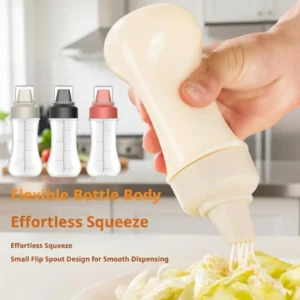 Condiment Squeeze Spray Bottle 350ml Squeeze Bottle Kitchen Condiment Dispenser For Ketchup,BBQ Sauces, Oil