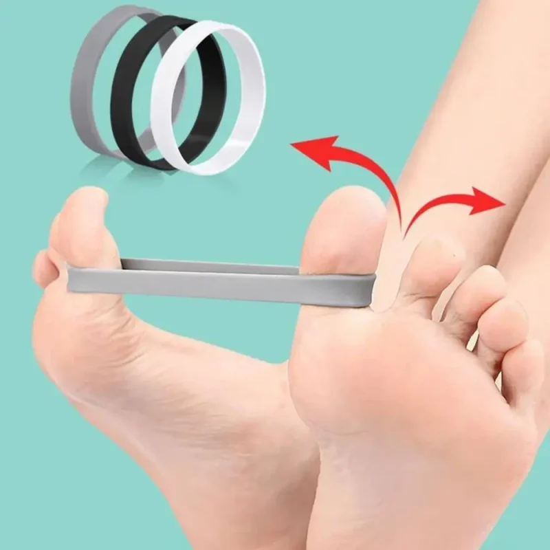 silicone thumb posture corrector toe training elastic toe valgus corrective belt recovery training efficient