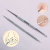 professional acne removal tool kit, 2pcs stainless steel acne needle for blackhead & pimple extractors, unisex facial care set