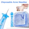 disposable acne needles blackhead remover kit, beauty skin care tool for pimples & fat granules