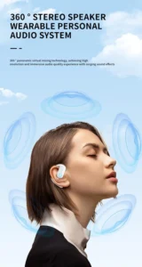 New YS-01 wireless non-in-ear OWS earhook single-ear Bluetooth headset 180° rotating left and right ear universal sports headset
