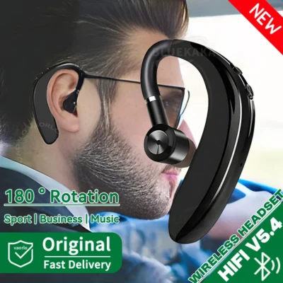 New S109 Single Ear Wireless Bluetooth5.4 Headset For Business Driving Sports HIFI Handsfree Noise Cancelling With Mic Headphone