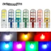 2/10pcs t10 w5w led light canbus for car interior reading lamp flashing turn signal bulbs silica lens daytime running lights 12v