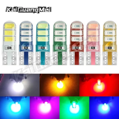 2/10PCS T10 W5W LED Light Canbus For Car Interior Reading Lamp Flashing Turn Signal Bulbs Silica Lens Daytime Running Lights 12V