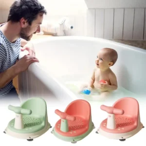 Baby Bathtub Seat Is Safe Non Slip and Suitable for Newborn Adorable Shower Seats for Children Aged 6-18 Months Bath Accessories