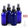 1 piece 5ml /100ml blue glass spray bottle with mist sprayer for essential oil refillable portable travel