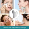stainless steel gua sha & ice face roller kit – cooling facial tool for lifting puffiness reduction & skin care 3pcs beauty