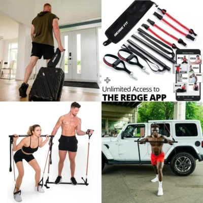 ™ Complete Portable Full Body Home Gym Park Workout Set I Best Gift for Christmas I Resistance Bands for Beginners to Elite Athl