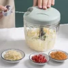 500/900ml manual meat mincer garlic chopper rotate garlic press crusher vegetable onion cutter kitchen cooking accessories