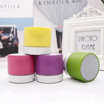 Subwoofer Speaker Portable Mini Card Insertion LED Luminous Wireless Stereos Bluetooth-Speaker Sound Accessories